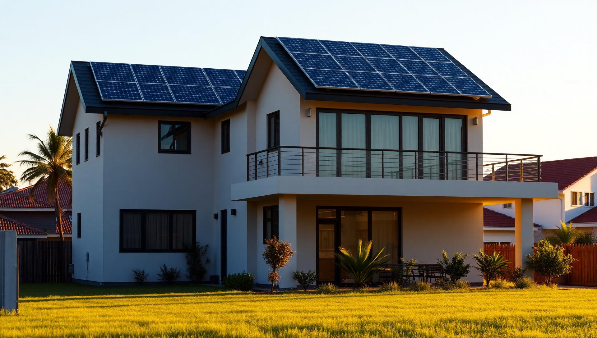 Casa com energia solar